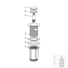OPITRUELY 1-1/4 Chrome Bathroom Brass Basin Drain C049