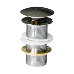 OPITRUELY 1 1/4 inch Brass Pop Up Bathroom Basin Drain C029
