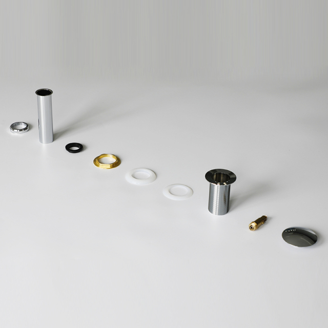 OPITRUELY 1-1/4 Brass Pop Up Bathroom Basin Drain With Overflow C094