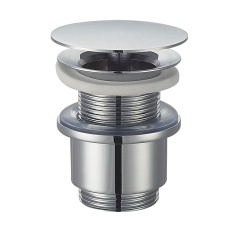 OPITRUELY 1 1/4 Free Flow Brass Chrome Bathroom Basin Drain F017