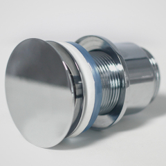 OPITRUELY 1 1/4 Free Flow Brass Chrome Bathroom Basin Drain F017