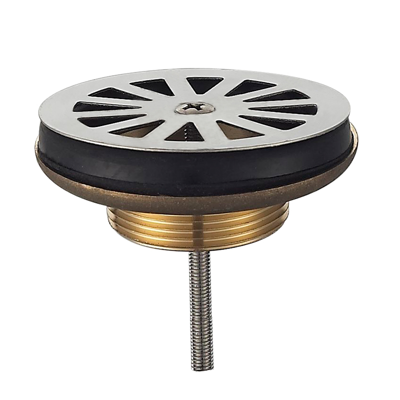 OPITRUELY 1 1/4 Brass Chrome Free Flow Bathroom Basin Drain F019
