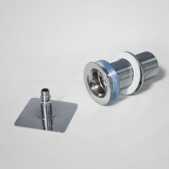 OPITRUELY 1 1/4 Free Flow Brass Bathroom Basin Drain With Square Cap F029