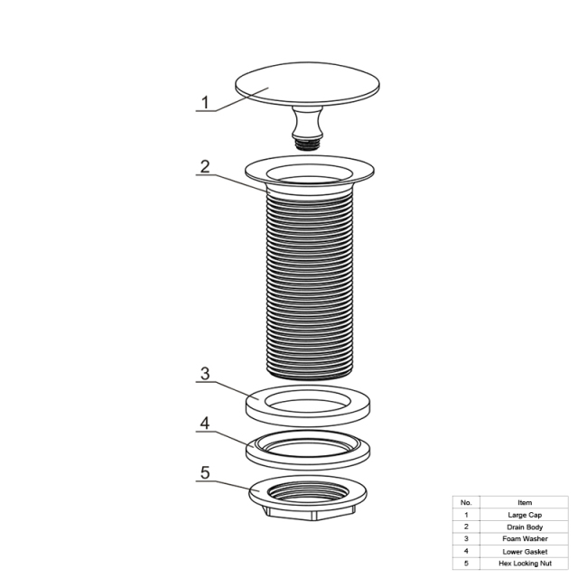 OPITRUELY 1 1/4 Public Chrome Brass Bathroom Basin Drain F030