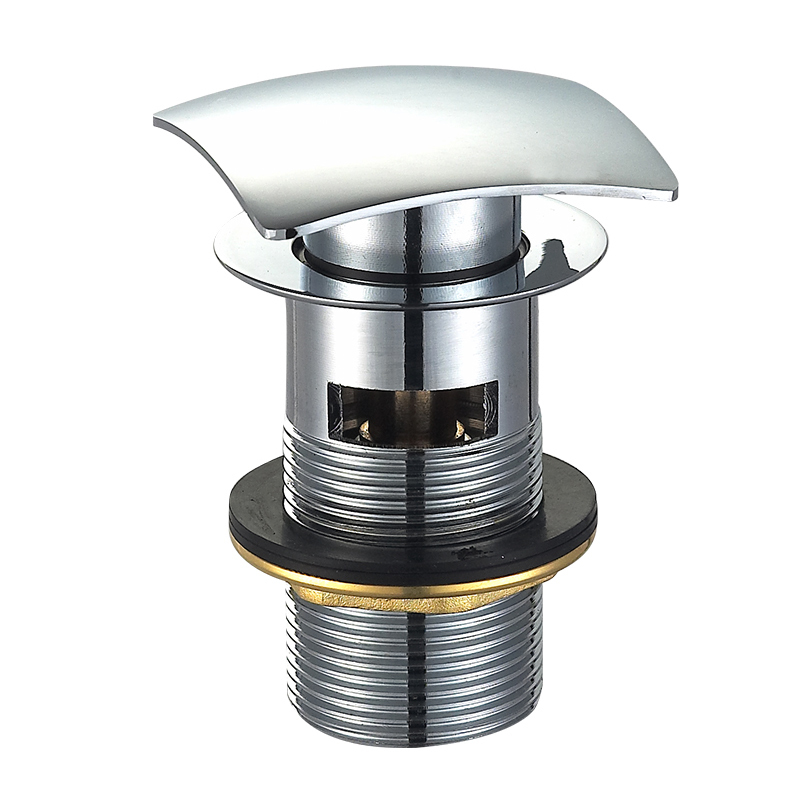 OPITRUELY 1-1/4 Brass Chrome Bathroom Basin Drain With Overflow C021