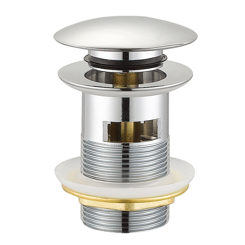 OPITRUELY 1 1/4 inch Brass Pop Up Bathroom Basin Drain With Overflow C030