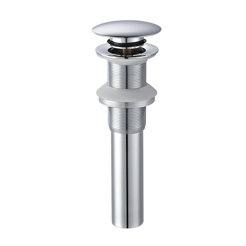 OPITRUELY 1-1/4 inch Chrome Bathroom Wash Basin Drain Without Overflow C082