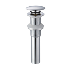 OPITRUELY 1-1/4 inch Chrome Bathroom Wash Basin Drain Without Overflow C082