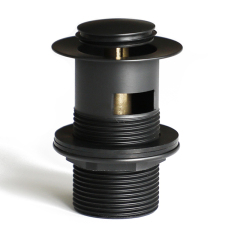 OPITRUELY 1 1/4 inch Matte Black Click Clack Bathroom Basin Drain C117