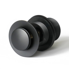 OPITRUELY 1 1/4 inch Matte Black Click Clack Bathroom Basin Drain C117