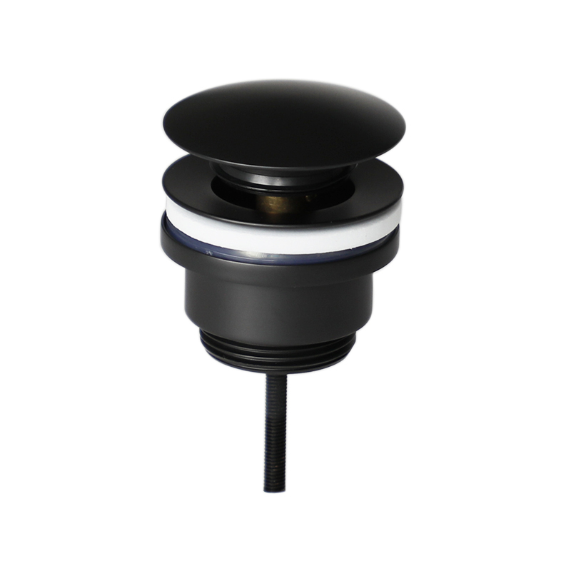 OPITRUELY 1 1/4 inch Matte Black Brass Bathroom Basin Drain C130