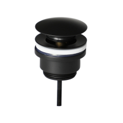 OPITRUELY 1 1/4 inch Matte Black Brass Bathroom Basin Drain C130