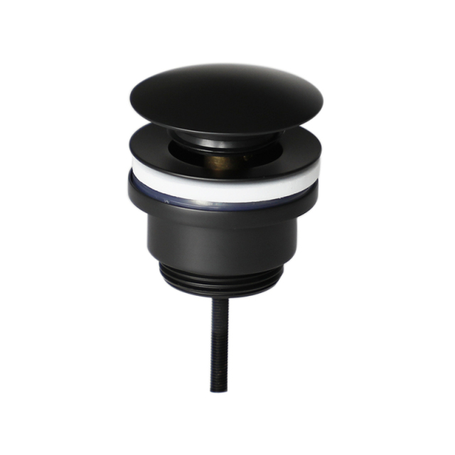 OPITRUELY 1 1/4 inch Matte Black Brass Bathroom Basin Drain C130