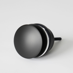 OPITRUELY 1 1/4 inch Matte Black Brass Bathroom Basin Drain C130