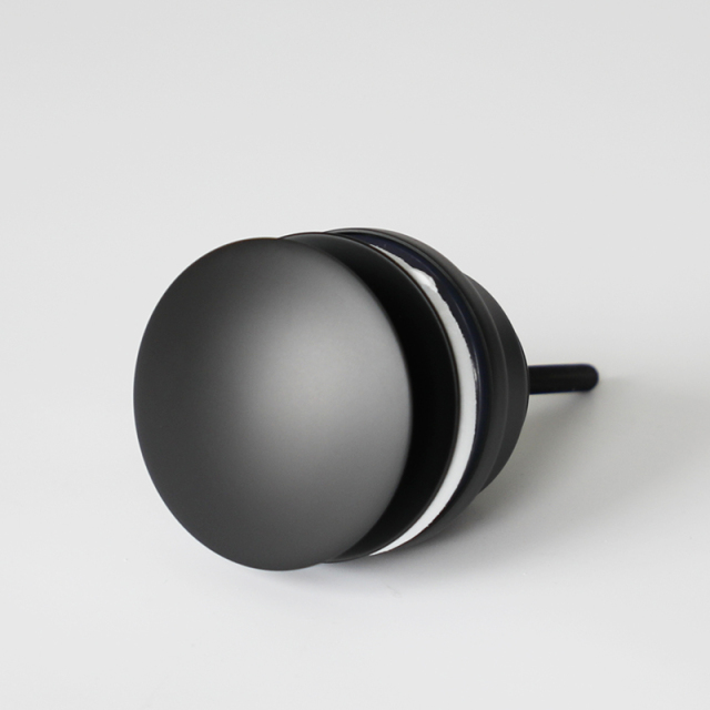 OPITRUELY 1 1/4 inch Matte Black Brass Bathroom Basin Drain C130
