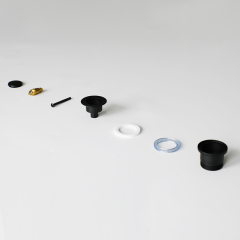 OPITRUELY 1 1/4 inch Pop Up Matte Black Brass Bathroom Basin Drain C133