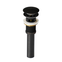 OPITRUELY 1 1/4 inch 59 Brass Matte Black Bathroom Basin Drain With Tube C139