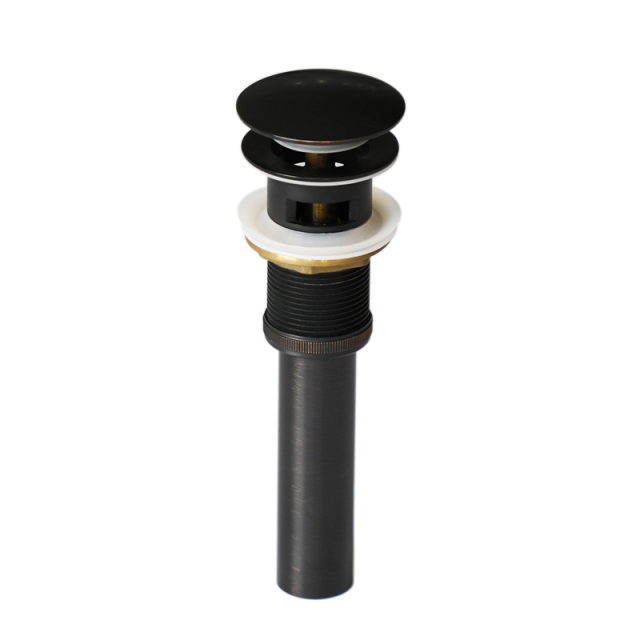 OPITRUELY 1 1/4 inch 59 Brass Matte Black Bathroom Basin Drain With Tube C139