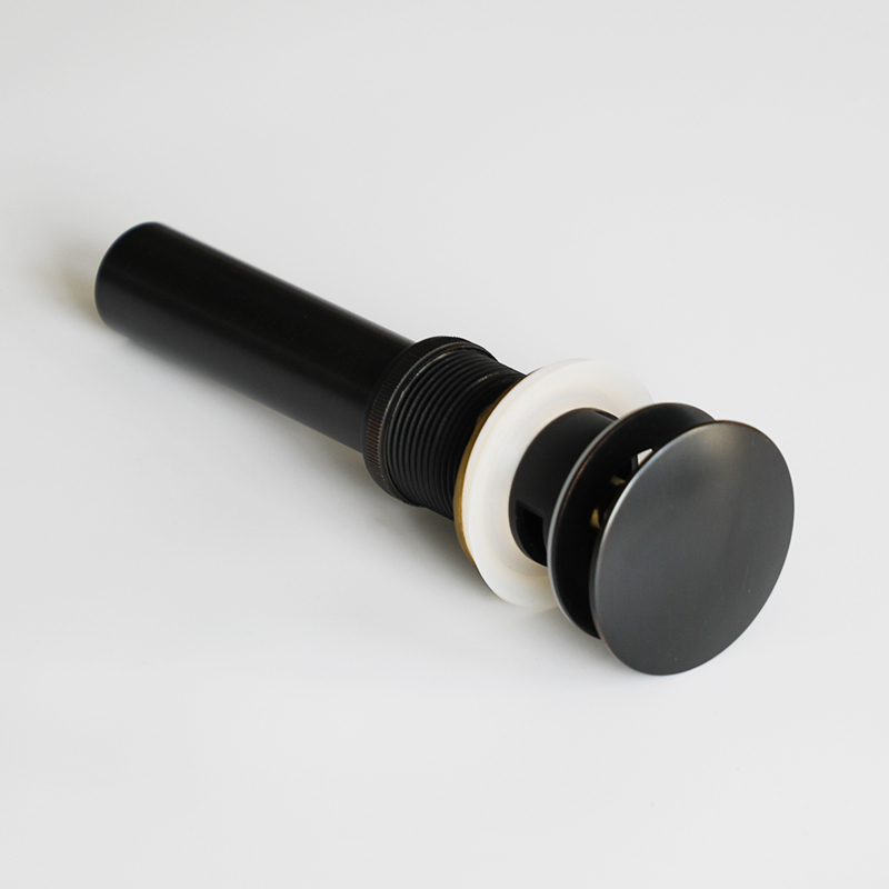 OPITRUELY 1 1/4 inch 59 Brass Matte Black Bathroom Basin Drain With Tube C139