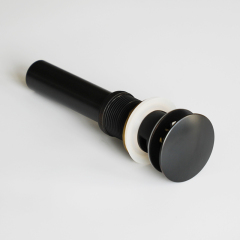 OPITRUELY 1 1/4 inch 59 Brass Matte Black Bathroom Basin Drain With Tube C139