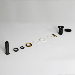 OPITRUELY 1 1/4 inch 59 Brass Matte Black Bathroom Basin Drain With Tube C139