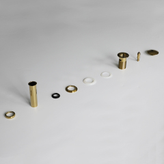 OPITRUELY 1 1/4 inch BrassTi-Golden Bathroom Basin Drain With Tube C140