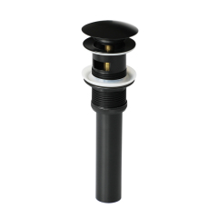 OPITRUELY 1 1/4 inch Brass Electroplated Black Bathroom Basin Drain With Tube C141