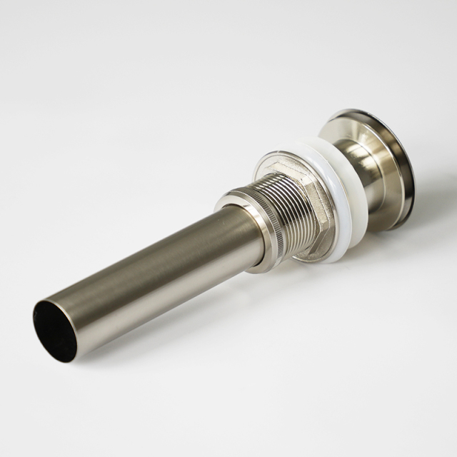 OPITRUELY 1 1/4 inch BrassBrushed Nickel Bathroom Basin Drain With Tube C142