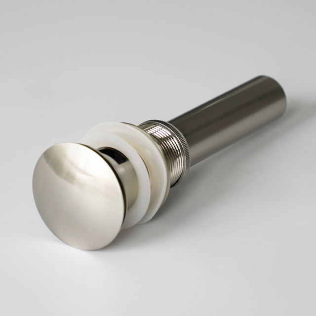 OPITRUELY 1 1/4 inch BrassBrushed Nickel Bathroom Basin Drain With Tube C142