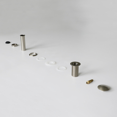 OPITRUELY 1-1/4 Brass Brushed Nickel Pop Up Bathroom Basin Drain With Overflow C143