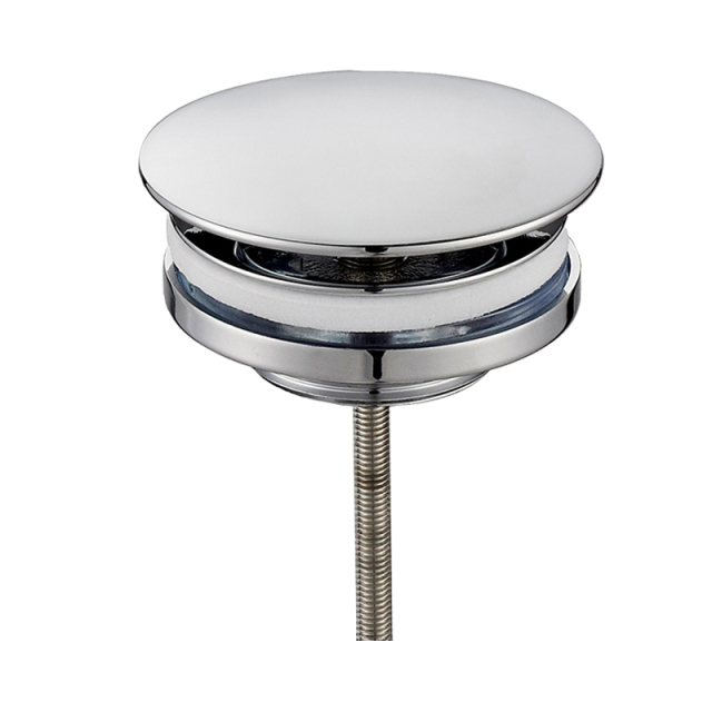 OPITRUELY 1 1/4 inch Chrome Free Flow Brass Bathroom Basin Drain F010