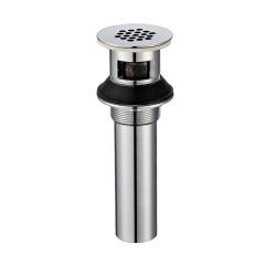 OPITRUELY 1 1/4 inch Free Flow Bathroom Basin Drain With Overflow F037