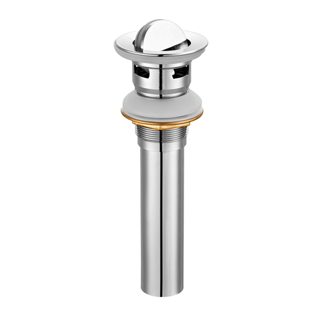 OPITRUELY 1 1/4 Rotation Flip Brass Bathroom Basin Drain With Tube R014