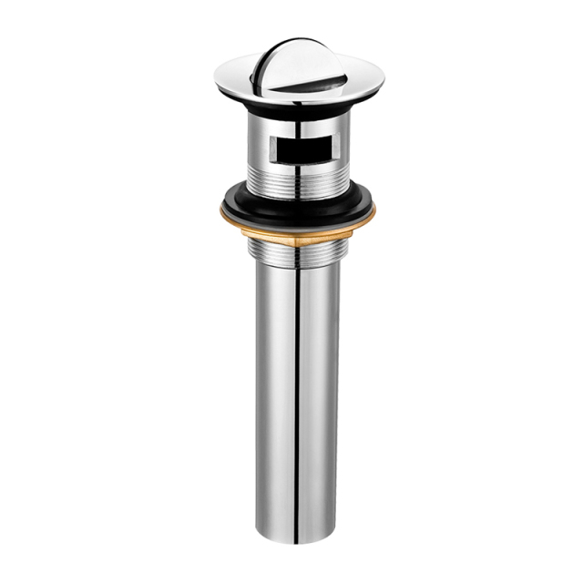 OPITRUELY 1 1/4 Brass Rotation Flip Bathroom Basin Drain With Tube R015