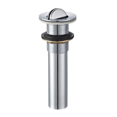 OPITRUELY 1 1/4 Brass Rotation Flip Chorme Bathroom Basin Drain With Tube R017