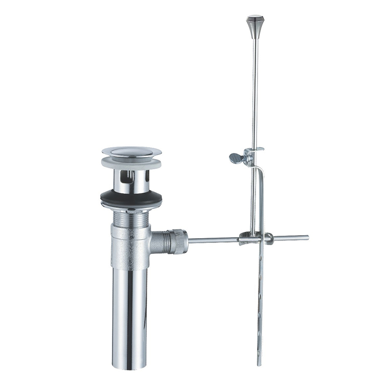 OPITRUELY 1 1/4 inch Chrome Lift and Rod Brass Bathroom Basin Drain T011