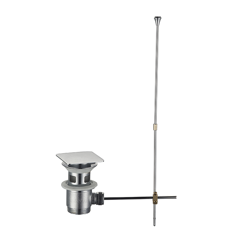 OPITRUELY 1 1/4 Lift and Rod Brass Bathroom Basin Drain With Square Cap T022