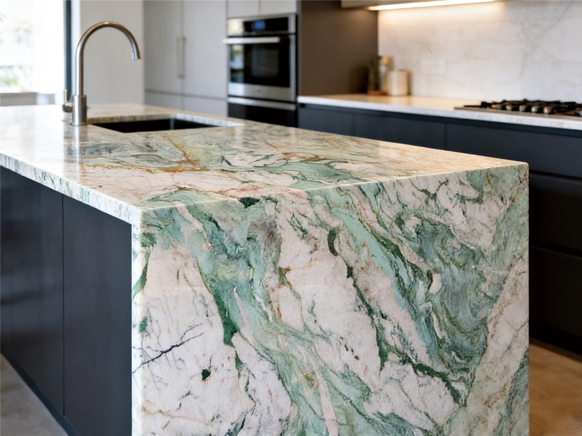 Factory Wholesale Unique Fantasy Quartzite Emerald Green Polished Natural Green Stone Slabs for Interior Decoration,Wholesale Fantasy Quartzite Emerald Green Polished Green Stone Slabs