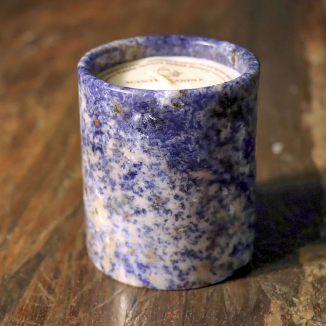 Natural Stone Azul Bahia Jar Candle, Scented Soy Wax Candle, Decorative Candle,Stone Azul Bahia Jar Candle, Scented Soy Wax Candle, Decorative Candle