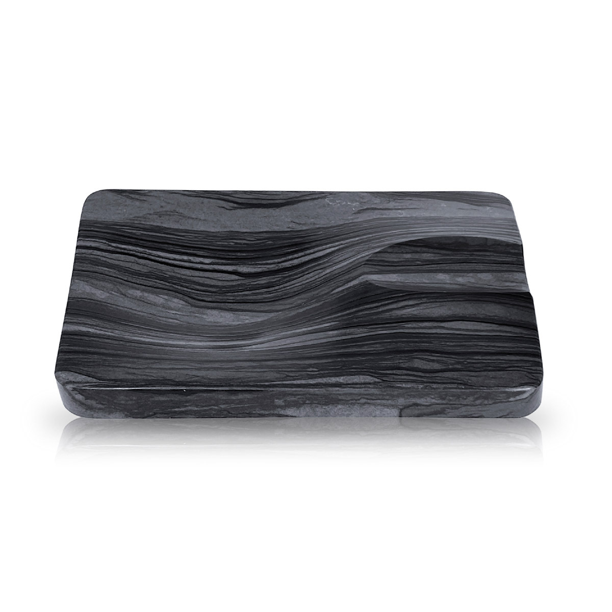 Cenicero Sunset Boulevard - Mármol con veta de madera negra,Cenicero Sunset Boulevard - Mármol con veta de madera negra