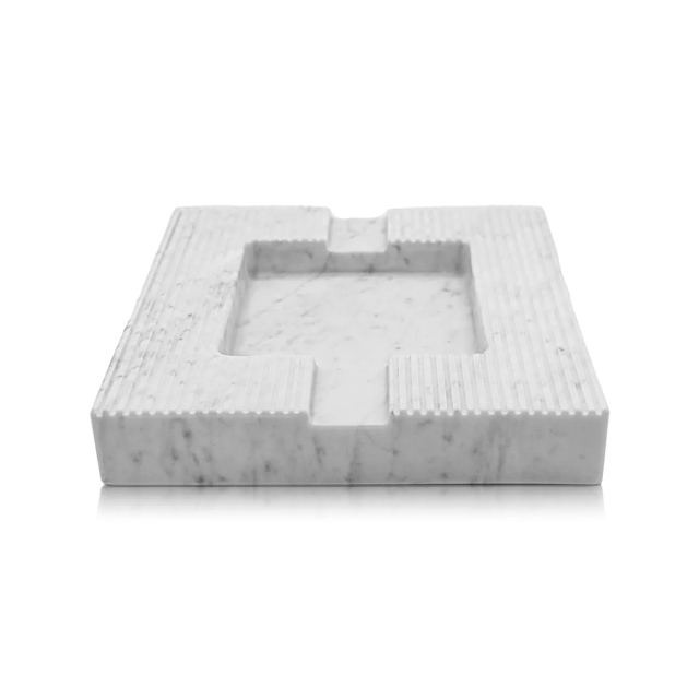 Natural Stone Cigar Ashtray - Carrara White Marble Cigar Ashtray,Natural Stone Cigar Ashtray - Carrara White Marble Cigar Ashtray