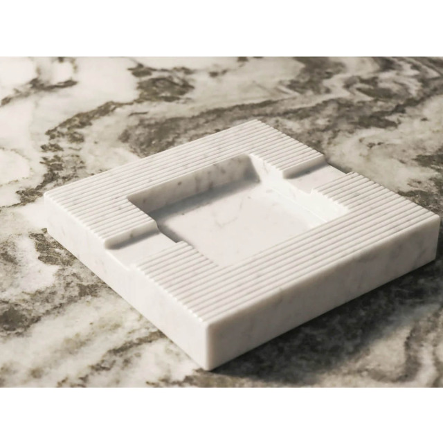 Natural Stone Cigar Ashtray - Carrara White Marble Cigar Ashtray,Natural Stone Cigar Ashtray - Carrara White Marble Cigar Ashtray