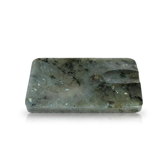 Sunset Boulevard Cigar Ashtray - Labradorite Blue Natural Stone Cigar Ashtray,Stone Cigar Ashtray - Labradorite Blue Natural Stone Ashtray