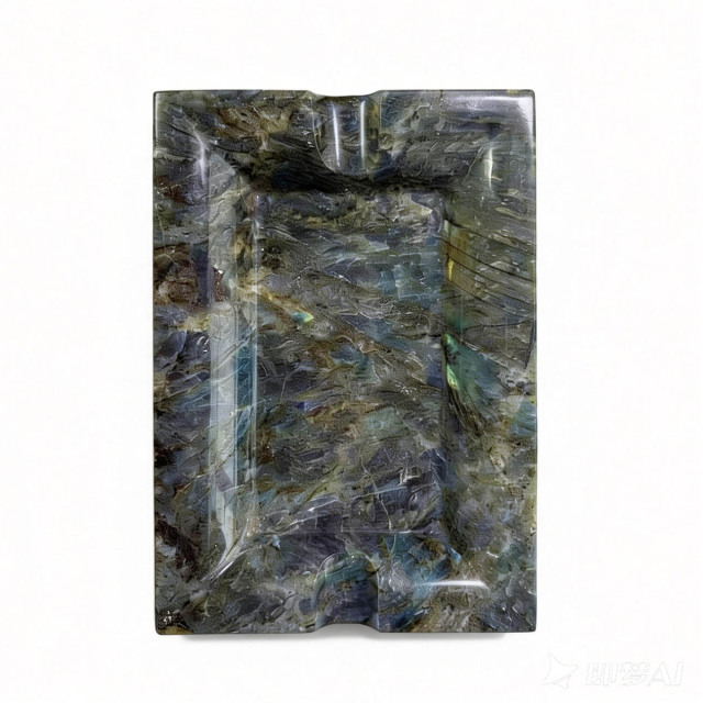 The Popular Stone Cigar Ashtray - Labradorite Blue Natural Stone Cigar Ashtray,The Stone Cigar Ashtray - Labradorite Blue Natural Stone Cigar Ashtray