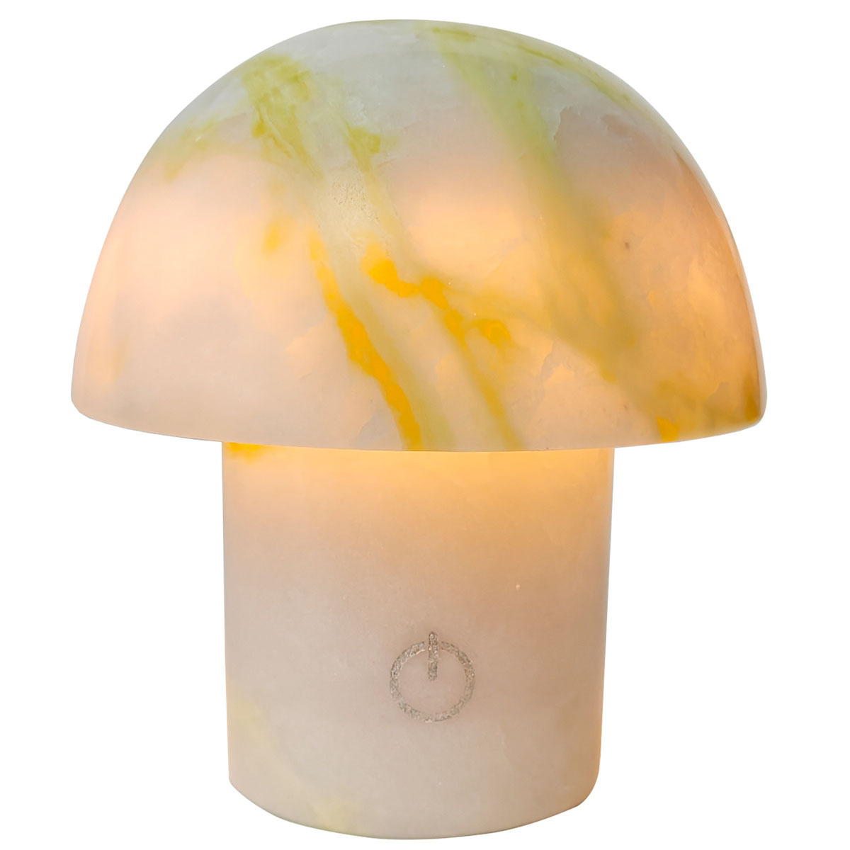 Lámpara de mesa de piedra natural - Lámpara de hongo de mármol natural pulido a mano,Lámpara de mesa de piedra natural - Lámpara de hongo de mármol natural pulido a mano