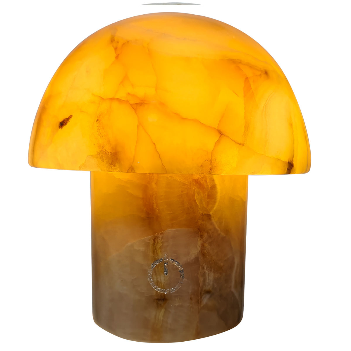 Lámpara de mesa de piedra natural - Lámpara de hongo de mármol natural pulido a mano,Lámpara de mesa de piedra natural - Lámpara de hongo de mármol natural pulido a mano