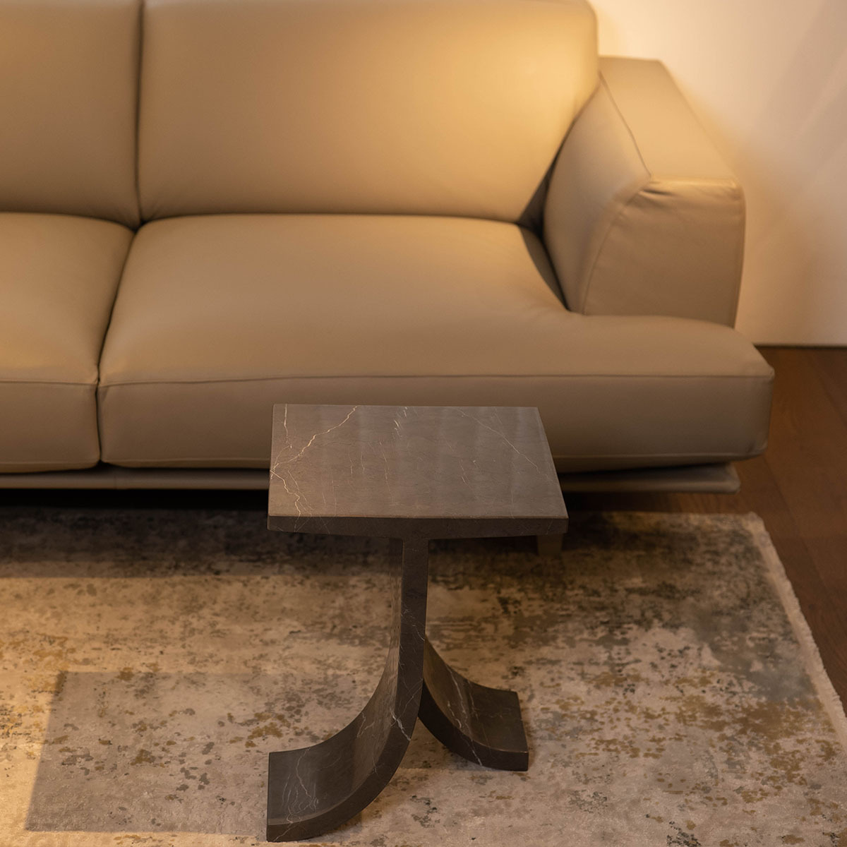 Mesa auxiliar de piedra de mármol marrón natural y mesa de centro de piedra marrón de diseño original,Mesa auxiliar de piedra de mármol marrón natural y mesa de centro de piedra marrón de diseño original