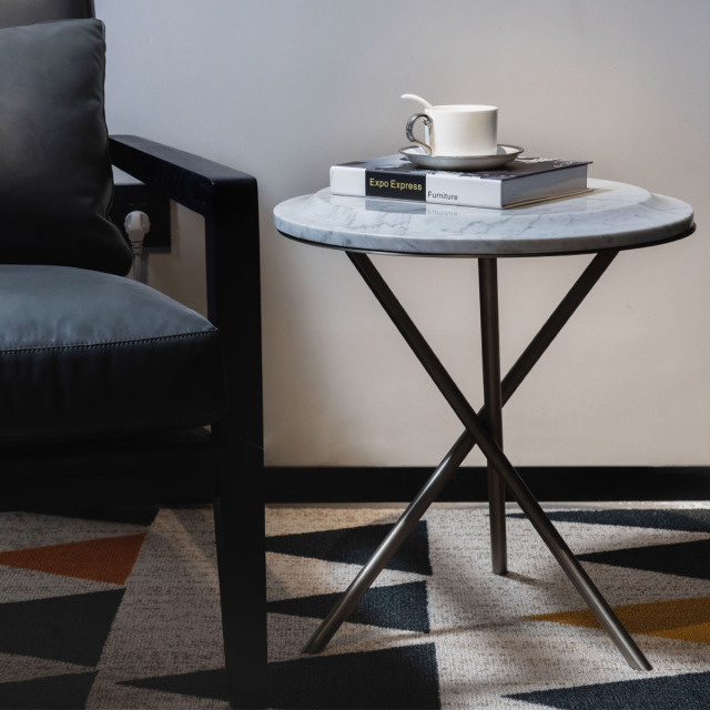 La mesa esquinera de piedra blanca de Carrara de mármol natural más popular,La mesa esquinera de piedra blanca de Carrara de mármol natural más popular