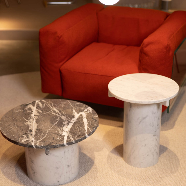 The Creative Design Natural Carrara White Marble Small Table and White Stone Side Table,The Creative Design Natural Carrara White Marble Small Table