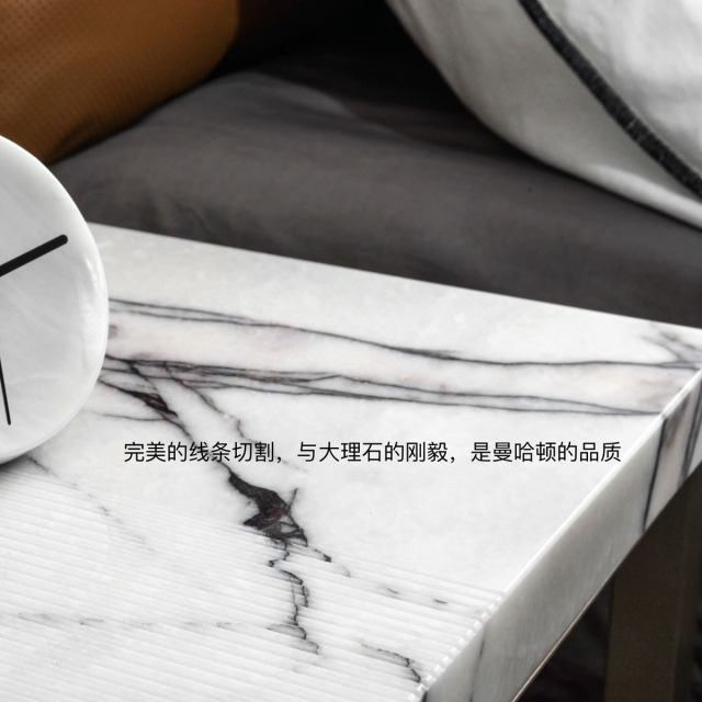 The Popular Luxury Lilac Natural Marble Stone Side Table or Small Marble Table for Villa Hotel Living Room,The Popular Luxury Lilac Natural Marble Stone Side Table